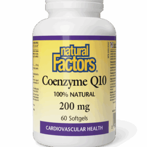 NATURAL FACTORS COENZYME Q10 200mg 60sg