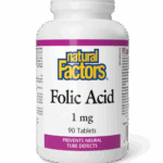 NATURAL FACTORS FOLIC ACID 1mg 90tabs