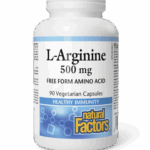 NATURAL FACTORS L-ARGININE 500mg 90vcaps