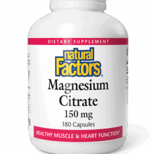 NATURAL FACTORS MAGNESIUM CITRATE 150mg 180caps