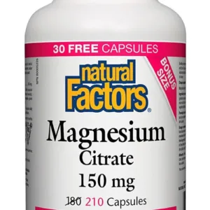 NATURAL FACTORS MAGNESIUM CITRATE 150mg 210ct