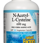 NATURAL FACTORS N-ACETYL-L-CYSTEINE 600mg 180vcaps