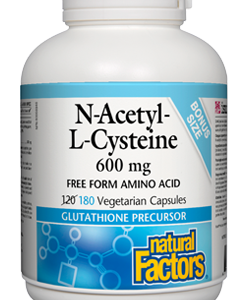 NATURAL FACTORS N-ACETYL-L-CYSTEINE 600mg 180vcaps