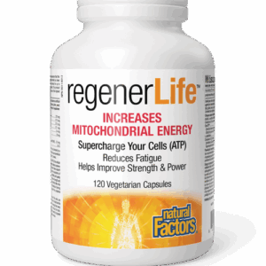 NATURAL FACTORS REGENERLIFE MITOCHONDRIAL ENERGY 120vcaps