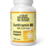 NATURAL FACTORS SUNVITAMIN D3 1000IU (25mcg)) 180tabs