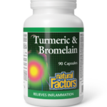 NATURAL FACTORS TURMERIC AND BROMELAIN 90caps
