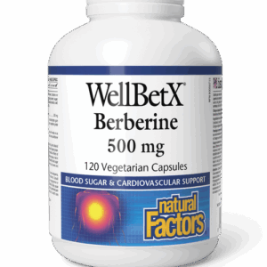 NATURAL FACTORS WELLBETX BERBERINE 500mg 120vc