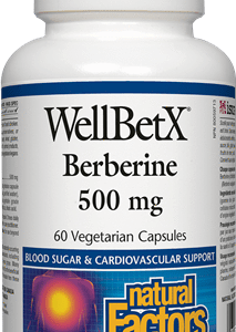 NATURAL FACTORS WELLBETX BERBERINE 500mg 60vcaps