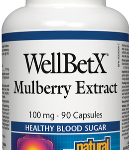 NATURAL FACTORS WELLBETX MULBERRY EXTRACT 100mg 90caps