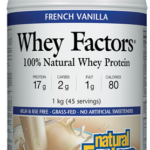 NATURAL FACTORS WHEY FACTORS HIGH PROTEIN FORMULA FRENCH VANILLA 1kg