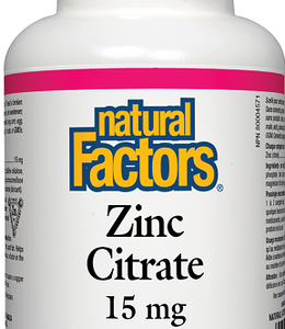 NATURAL FACTORS ZINC CITRATE 90tabs