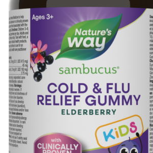 NATURE'S WAY SAMBUCUS COLD & FLU RELIEF KIDS GUMMY 60s