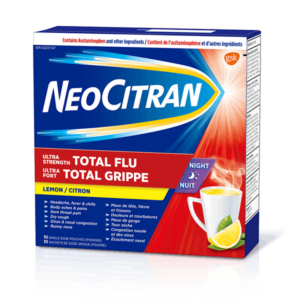 NeoCitran Total Flu Ultra Strength Nighttime 10 Single Dose Pouches