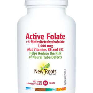 NEW ROOTS ACTIVE FOLATE 1,000mcg 60tabs