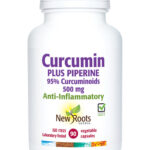 NEW ROOTS CURCUMIN PLUS PIPERINE 500mg 90vcaps