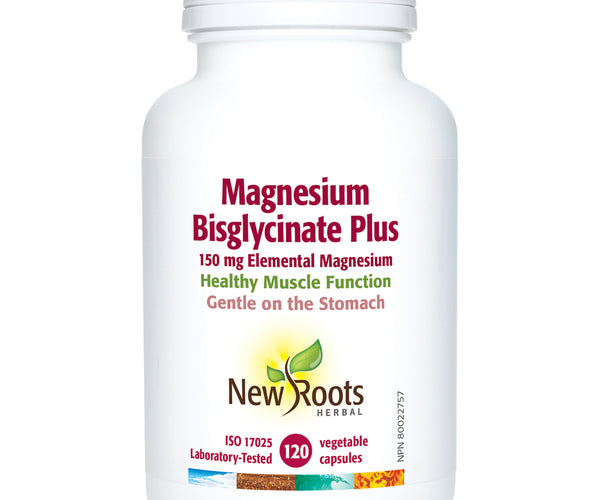 NEW ROOTS MAGNESIUM BISGLYCINATE PLUS 150mg 120caps
