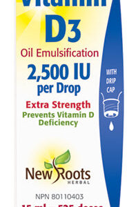 NEW ROOTS VITAMIN D3 2500IU 15ml