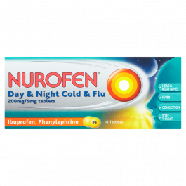 Nurofen Day & Night Cold & Flu 200mg/5mg - 16 Tablets