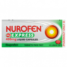 Nurofen Express Max Strength 400mg Liquid Capsules - 10 Pack