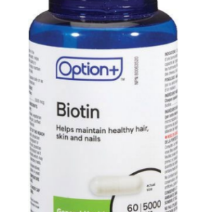 Option+ Biotin 5000mcg 60 Capsules