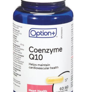 Option+ Coenzyme Q10 60mg 60 Capsules