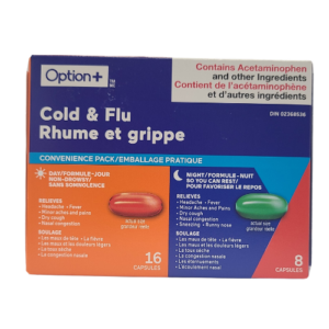 Option+ Cold & Flu Day and Night Combo Pack