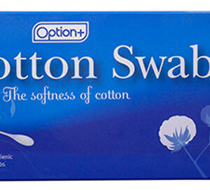 Option+ Cotton Swabs 200 Flexible Hygienic Cotton Swabs