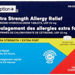 Option+ Extra Strength Allergy Relief 48 Tablets