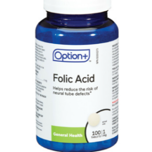 Option+ Folic Acid 1mg 100 Tablets