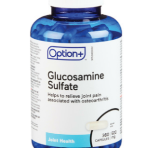 Option+ Glucosamine Sulfate 500mg 360 Capsules