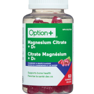 Option+ Magnesium Citrate + D3