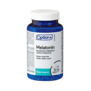 Option+ Melatonin Maximum Strength Quick-Dissolve 10mg 60 Tablets