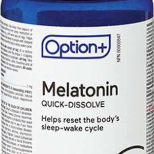 Option+ Melatonin Quick-Dissolve 3mg 100 Tablets