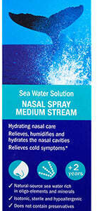 OPTION+ SEA WATER SOLUTION NASAL SPRAY MEDIUM STREAM