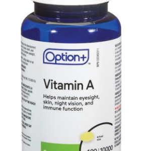 Option+ Vitamin A 10,000IU 100 Softgels