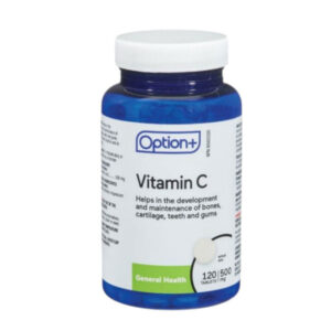 Option+ Vitamin C 500mg 120 Tablets