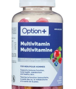 Option+ Vitamin Gummies for Men 120 Count
