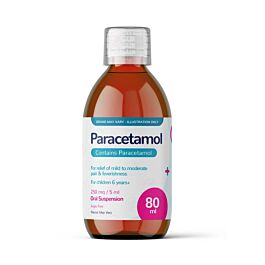 Paracetamol Suspension For Children 250mg/5ml - 80ml