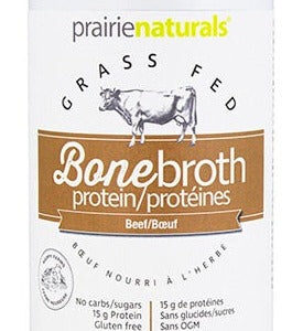 PRAIRIE NATURALS GRASS FEED ORGANIC BEEF BONE BROTH PROTEIN 300g