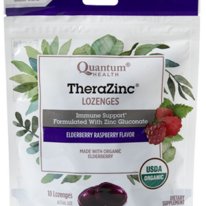 QUANTUM HEALTH THERAZINC ELDERBERRY RASPBERRY LOZENGES 8loz
