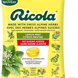 RICOLA LEMON MINT NSA THROAT LOZENGES 45loz