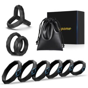 Sex Toys for Men 8 Sizes Penis Ring Male Sex Toy Adult Toys Silicone Penisize Ring Cockring, Sex Sexual Stimulation Device Sex Toysforcouple Set Jouet Sexuel Sextoy