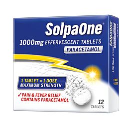 SolpaOne 1000mg Soluble Paracetamol Tablets - 12