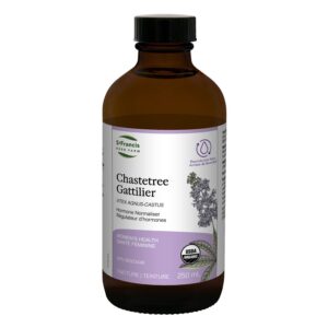 ST FRANCIS HERB FARM Chastetree (250ml) Certified Organic, GMO-Free, Vegan, Vegetarian, Made in Canada (1 Bottle) Hormone Normalizer and Menstrual Cycle Stabilizer