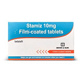 Stamiz 10mg Tablets - 4 Tablets (Tadalafil - Generic Cialis)