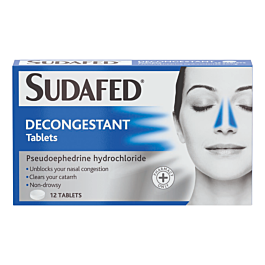 Sudafed Decongestant Non Drowsy – 12 Tablets