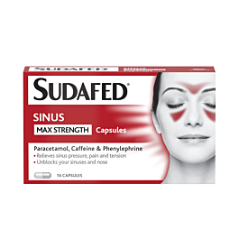 Sudafed Sinus Max Strength – 16 Capsules