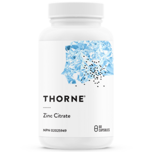 THORNE ZINC CITRATE 30mg 60vcaps