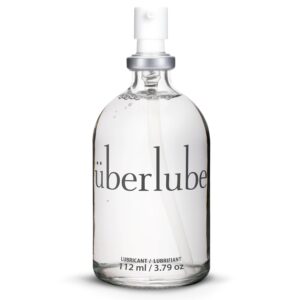 Überlube Silicone Lubricant | Latex-Safe Silicone Lube Personal Lubrication | Unscented Sex Lube for Couples, Flavorless, Zero Residue, Works Underwater - 112ml (3.8 Fl Oz)