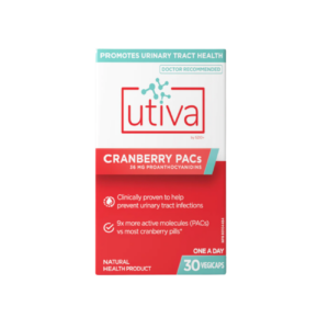 Utiva Cranberry Pacs Caps 30 - Pharmacy 24